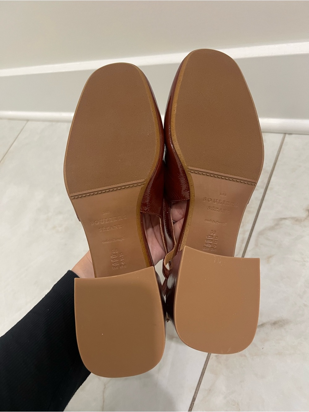 NEW Sezane Burgundy Paula Babies Shoes Size 39 - Picture 5 of 7